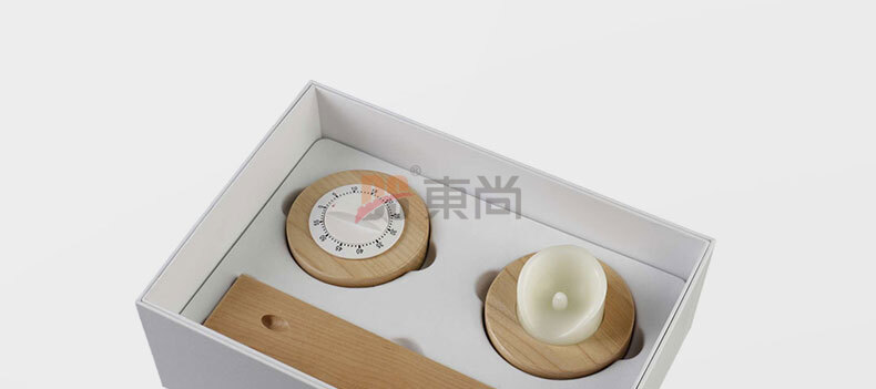Candle holder + wooden pen gift box